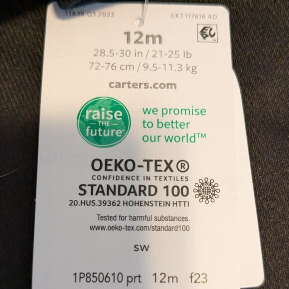 Carter's blanket sleeper NWT size 12 mos. - Picture 5 of 7